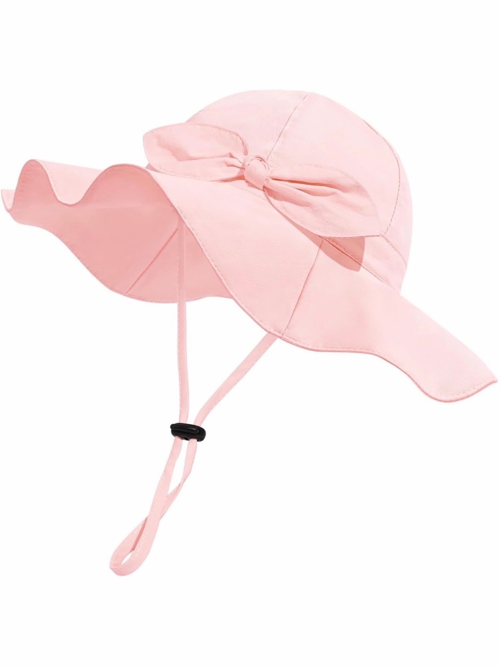 Pink Sun Hat with Decorative Bow